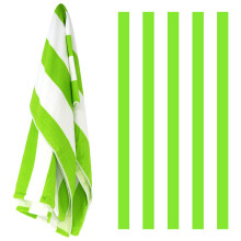 (Green Stripes) GEEZY Microfibre Beach Towel Stripes Design Quick Dry Summer Pool Travel Absorbent