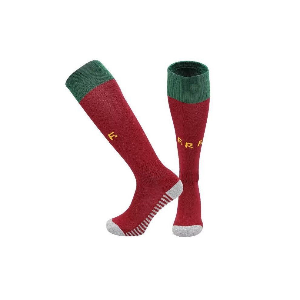 Portugal at home Children 22 World Cup national captain tube football socks for adults and children France home away socks Portugal home away
