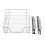 Living And Home (400mm, 1pcs) Metal Sliding Kitchen Cabinet Pull Out Wire Basket Organizer 8