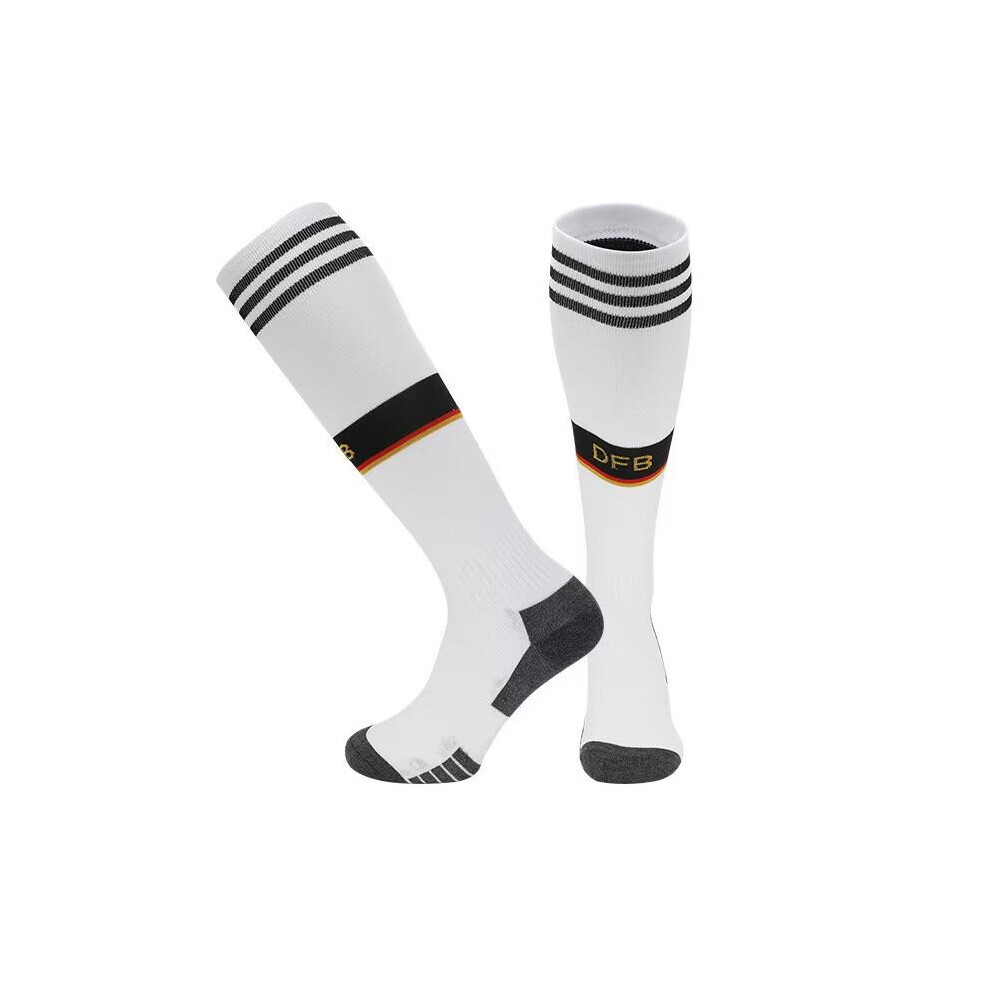 (Germany at home, children) 22 World Cup national captain tube football socks for adults and children, Germany home/away socks, Brazil home/away socks