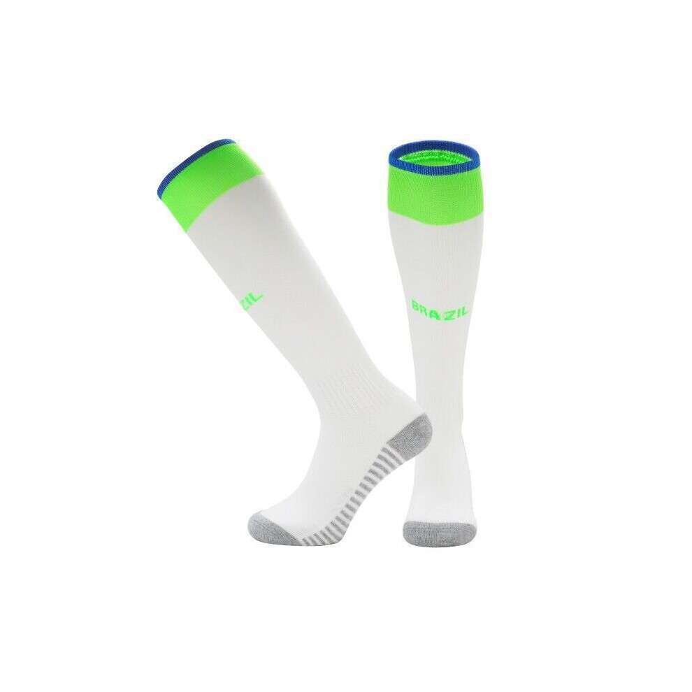 Amelie (Brazil At Home, Children) 22 World Cup National Captain Tube Football Socks For Adults And Children, Germany Home/Away Socks, Brazil Home/Away Socks,