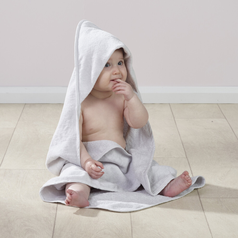 Kinder Valley Hooded Towel and Wash Mitt Grey