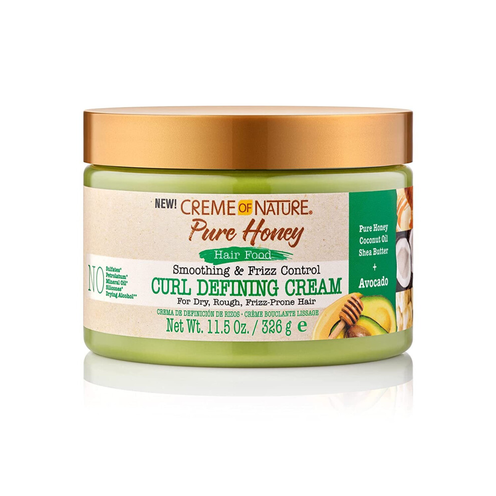 Creme Of Nature Cream Pure Honey Hair Food Curl Defining 11.5Oz / 326G