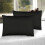 (Black, 2 x Pillow Cases) Plain Duvet Quilt Cover Bedding Set & Pillowcases Pair 3