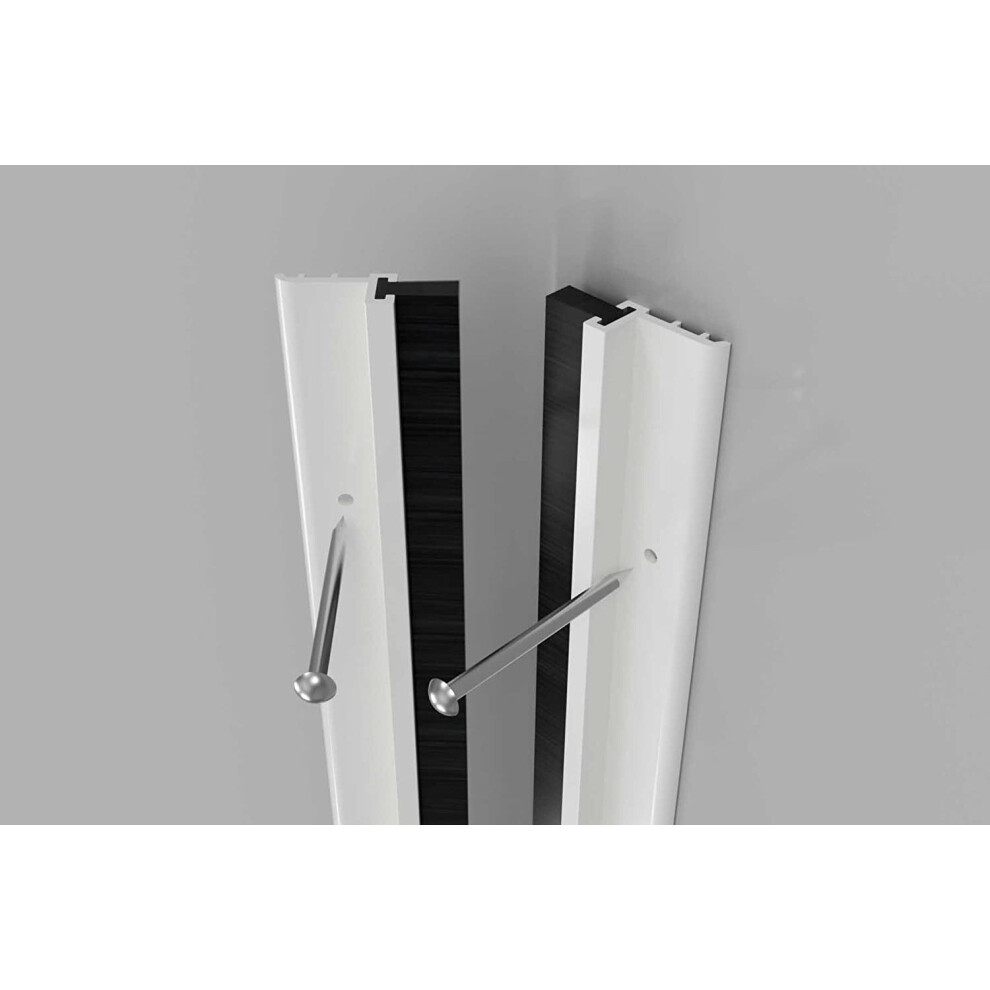 Lowenergie (White) Slikseal Brush Around Door Seal