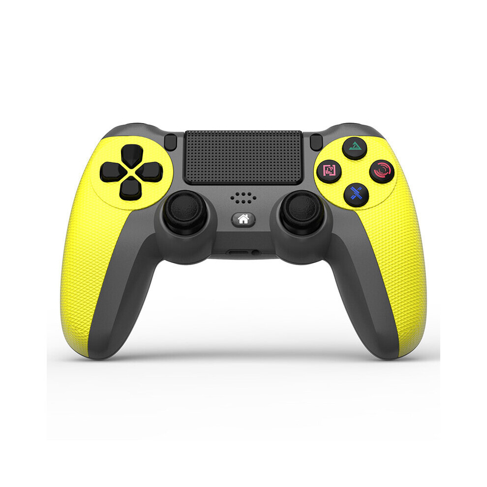 (Yellow) For Sony PS4 Controller Bluetooth-compatible Vibration Gamepad For PlayStation 4 Detroit Wireless Joystick For PS4/Slim/Pro/PC Games Console