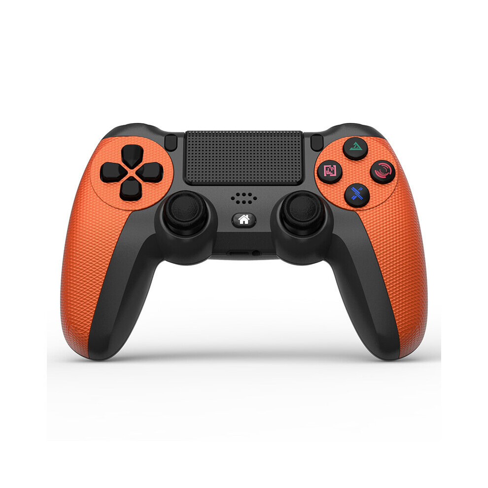 (Orange) For Sony PS4 Controller Bluetooth-compatible Vibration Gamepad For PlayStation 4 Detroit Wireless Joystick For PS4/Slim/Pro/PC Games Console