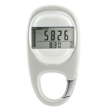 Podomètre digital simple à clip pour mesurer la distance de marche Compteur de pas avec clip