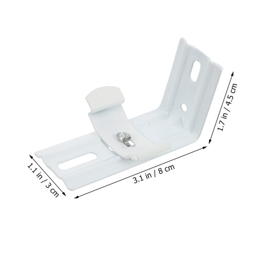 4 Pack Vertical Blind L Branch Rail Mounting Brackets 2