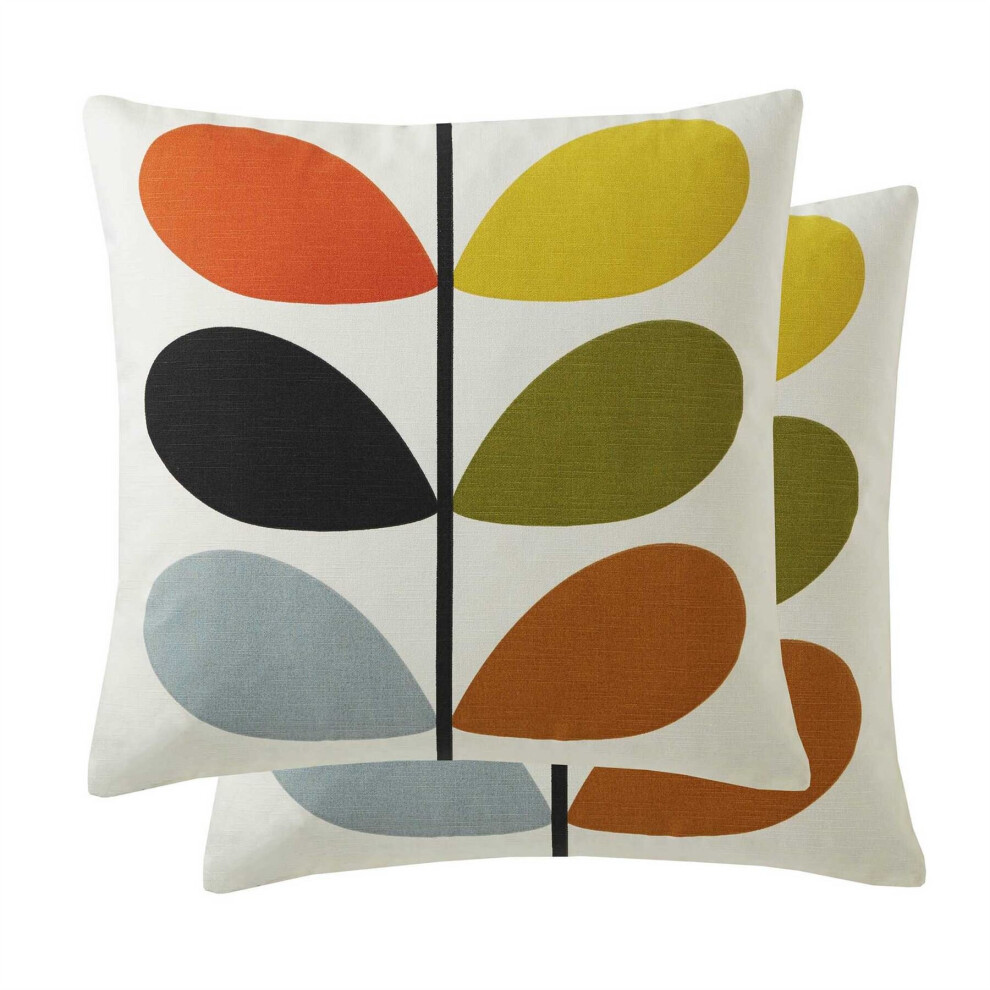 (45X45cm) Multi Stem Cushion in Multicolour by Orla Kiely