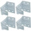 4 Pack Blind Head Rail Brackets Mini White Blind Brackets 1