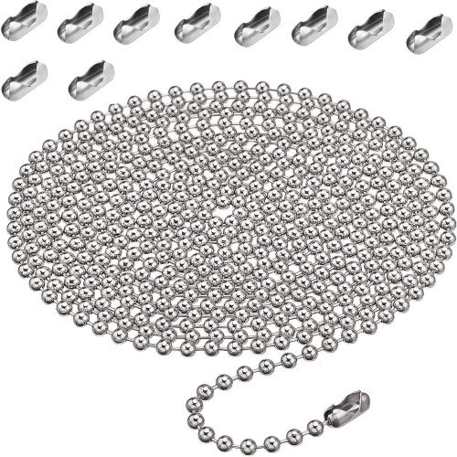 3m Roller Chain Bead Chain Extender with 10 Connectors (4.5mm) 1