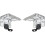 2pcs Mounting Brackets with Metal Clips for 1" (25mm) 2