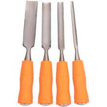 4 Piece Wood Chisel Set Professional Carpentry Woodworking Chisels (External Bore Round Chisels 6mm, 12mm, 18mm & 24mm)