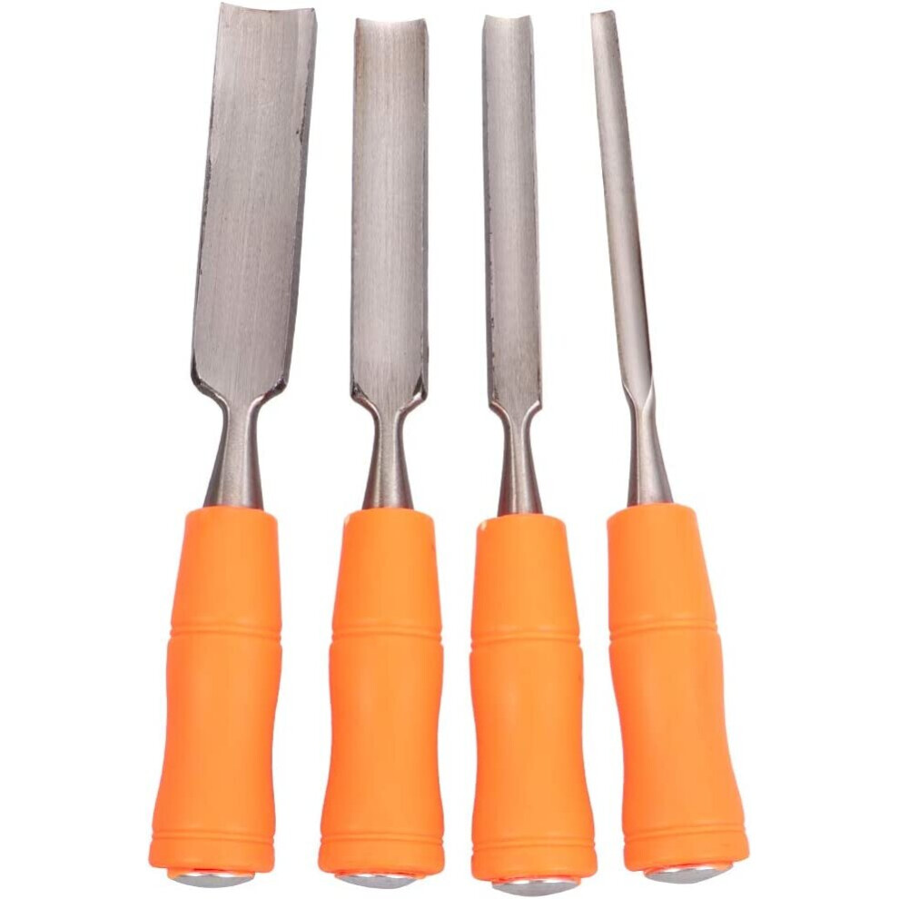 4 Piece Wood Chisel Set Professional Carpentry Woodworking Chisels (External Bore Round Chisels 6Mm, 12Mm, 18Mm & 24Mm) 9334012220509