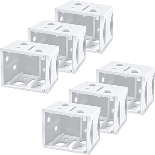 1" Blind Bracket White Profile Box Mounting Bracket 1
