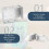 2.5" Low Profile Box Blind Mounting Brackets, White (4) 4