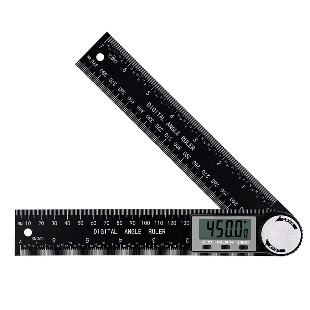 Digital Inclinometer Protractor Measuring Tool Ruler With Lcd Display For Woodworking Construction Restoration. 9334012220233