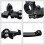 Ungfu Mall 1 Pair 7/8" 22mm Handlebar Clutch Folding Snap Lever 5
