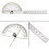 Protractor 0-180 degree stainless steel goniometer precision craftsman 5