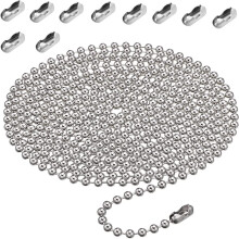 3m Roller Chain Bead Chain Extender with 10 Connectors (4.5mm)
