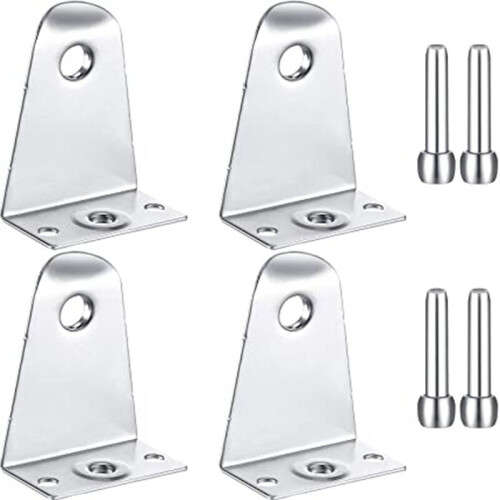 4-Pack Fixed Brackets with Mounting Screws Metal Blind Brackets 1