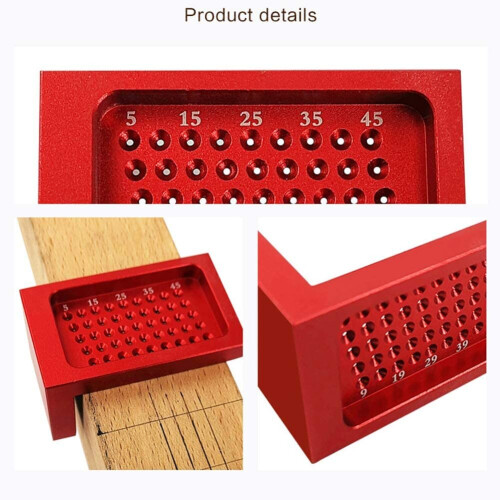 Precision woodworking tools, hole measuring ruler, hole positioning metric measuring ruler 2