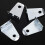 4-Pack Fixed Brackets with Mounting Screws Metal Blind Brackets 5