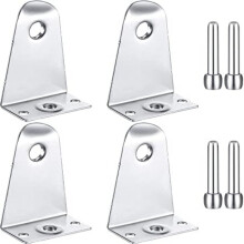 4-Pack Fixed Brackets with Mounting Screws Metal Blind Brackets