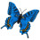 20pcs 7cm 3D Artificial Butterfly Pin Clip Double Wing Christmas Wedding Decoration, Colors Randomly Send 5