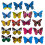 20pcs 7cm 3D Artificial Butterfly Pin Clip Double Wing Christmas Wedding Decoration, Colors Randomly Send 1