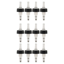 12 x 25ML Clear Auto Measure Quick Shot Pourers