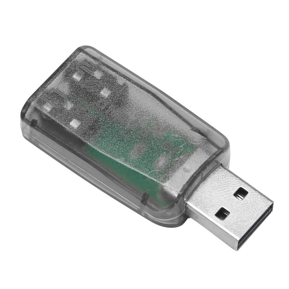 Usb To 3.5Mm Mic Headphone Stereo Headset 3D Sound Card Audio Adapter Pc 4761978997490