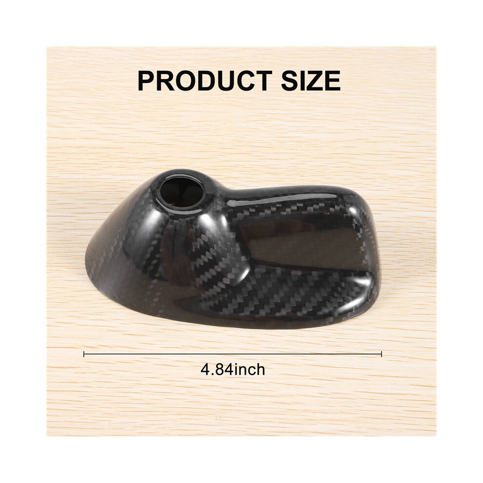 Carbon Fiber Car Roof Fin Antenna Decal Aerials Decoration Cover For R55 R56(Black) Black 4761978964959