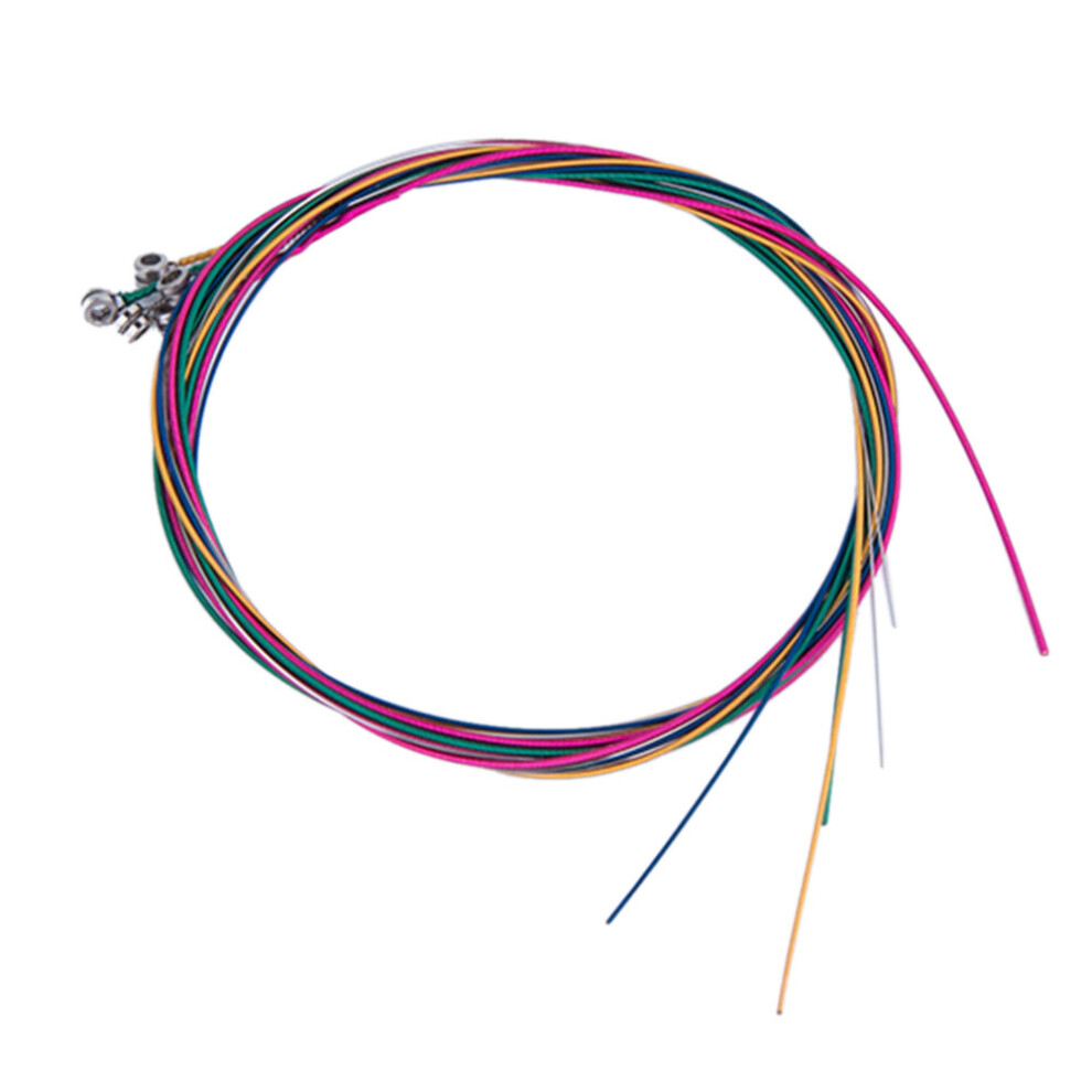Lot de 6 cordes de rechange en acier pour guitare acoustique, pour instruments de musique, accessoire électrique