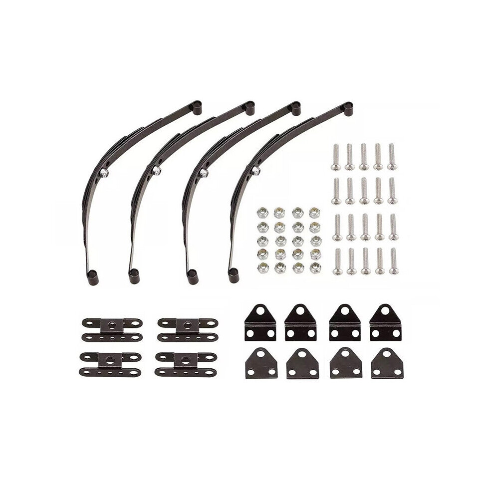 Lot de 4 ressorts à lames rigides en acier inoxydable pour suspension Rock Crawler 1/10 pour camion axial F350 D90