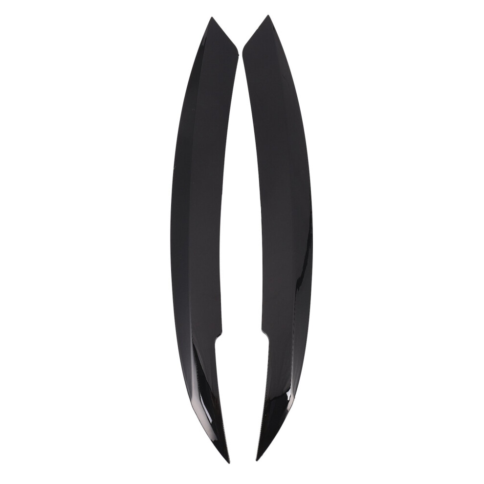 Car Headlights Eyebrow Eyelids Sticker For Mk6 Car Black 4761978967271