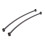 Pair Rear Rail Support Bracket Mount Holder for Cruiser Cafe - Black 1