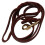2M Long Leather Braided Traction Collar Strap Training Leash Lead 1