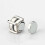 1 Pair Fashion Ear Stud Earring White+Silver 3
