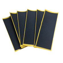Lot de 20 autocollants en mousse noire pour touche de planche, 38 mm x 110 mm