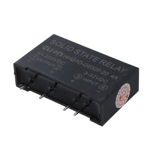 Input 3-32V DC Output 4A 200V DC 4 Pin PCB Solid State Relay HHG1D-0/032F-20 1