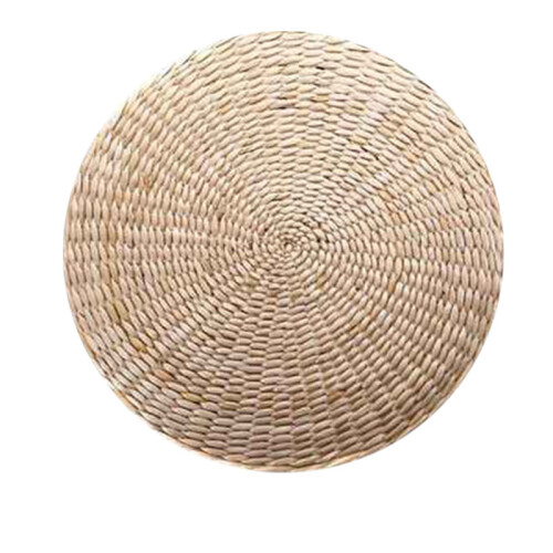 Floor Pillow Sitting Cushion,Round Padded Room Floor Straw Mat for Outdoor Indoor (11.8Inch x 4.2Inch)