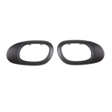 Garniture de poignée intérieure noire pour 206/207 C2, 2 pièces (droite et gauche), réf. 9119F2/9119F4
