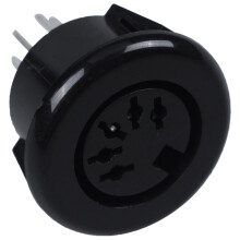Adaptateur de clavier monté sur panneau avec fiche DIN femelle à 5 broches
