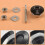 4X Push Button Quick Release Car Hood Latch Pin Lock Bumper Clip Black 5