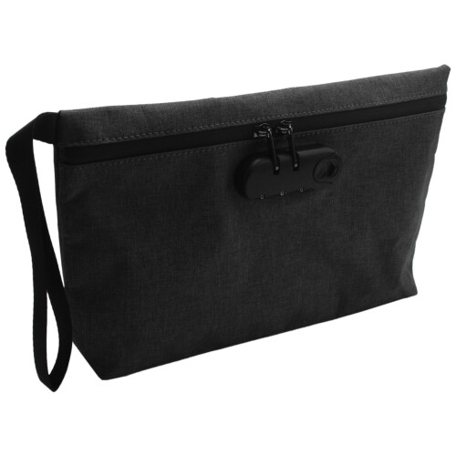 Money Bag with Lock 11X7.5in Money Pouch for Travel Storage Durable Smell Proof Bag with Zipper for Cash Bank Deposits