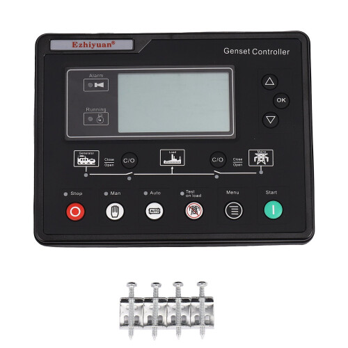 SL6120U Generator Set Controller LCD Automatic Start Genset Control Box Terminal Charge Panel Alternator Part 6120