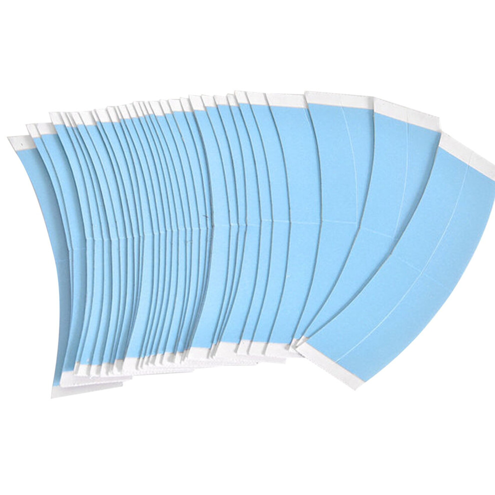 Tlily Unisex Blue 36Pc/Lot Fixed Double Tape Wig Adhesive Extended Hair Tape Waterproof For Toupee Lace Wig Film With Slitting Line