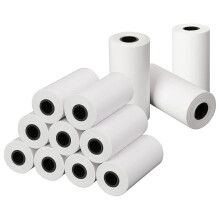 Papier d'impression, 12 57x30 mm avec noyau Papier thermique pour impression photo Recharge de papier pour appareil photo à impression instantanée